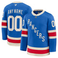 Custom New York Rangers Centennial Premium Jersey - Blue
