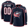Custom Columbus Blue Jackets Home Premium Jersey - Navy