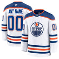 Custom Edmonton Oilers Away Premium Jersey - White